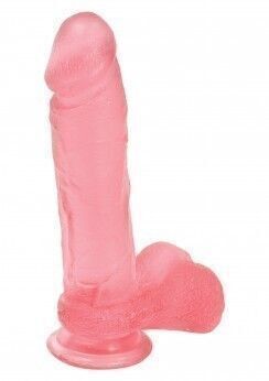 Dildo Crystal Jellies Pink Balls Cock 8 ''