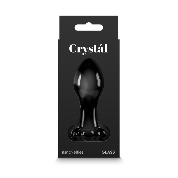 Crystal Flower Glass Black