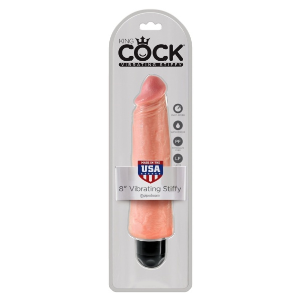 King Cock 8 pollici Vibrating Stiffy